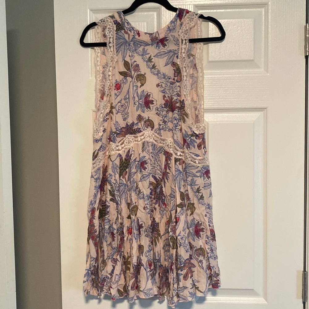 Floral pink dress